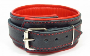 Ошейник с подкладом &quot;BDSM-Арсенал&quot; чёрный, кожа