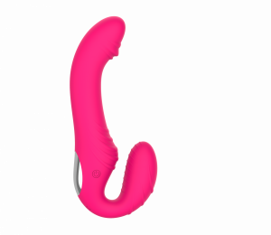 Безремневой страпон с вибрацией &quot;NV Toys Roma&quot; розовый