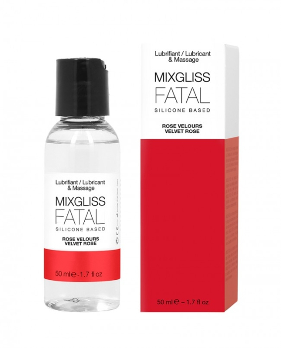 Флюид на силиконовой основе "MixGliss Fatal" с ароматом бархатной розы, 50ml 